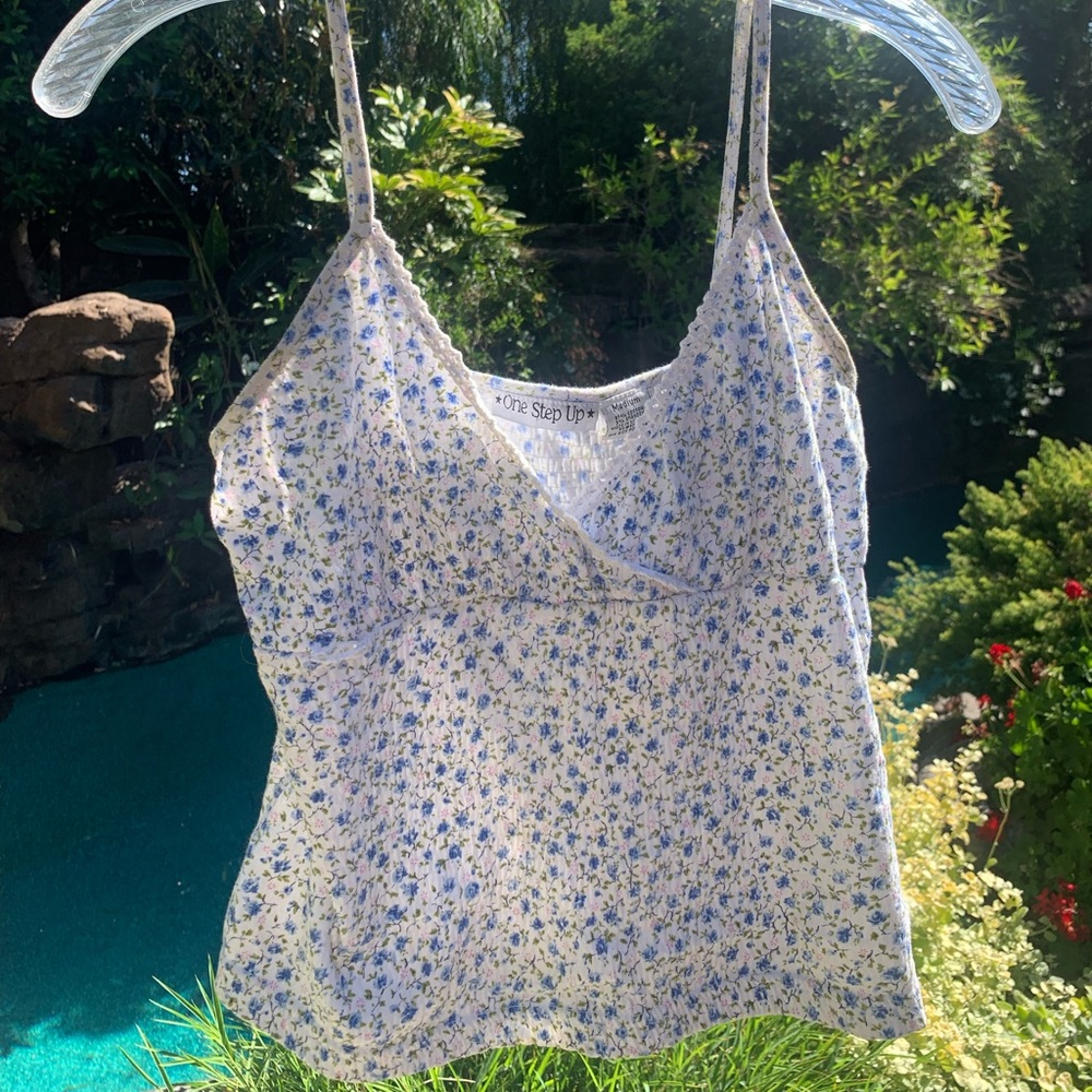 White Floral Cami